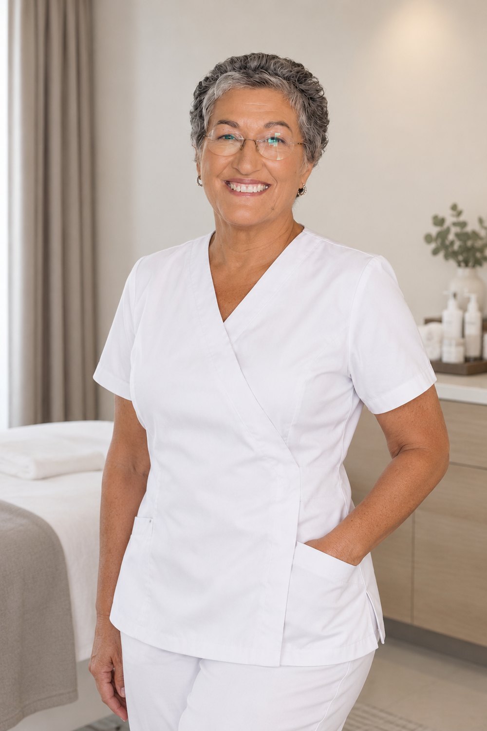 Luísa Saramago, técnica de pedicure medicinal